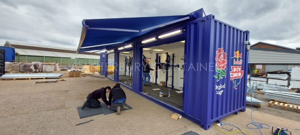 England Rugby Container Gym